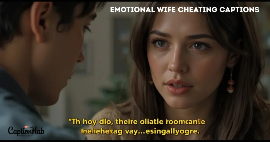 Emotional Wife Cheating Captions