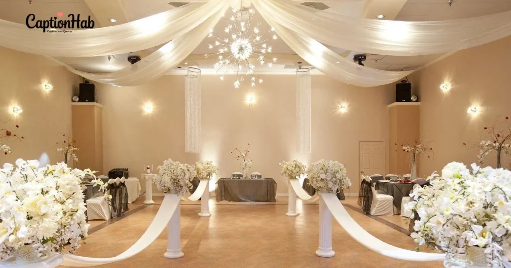 Elegant Banquet Captions