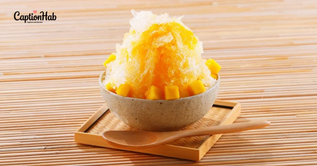 Mango Ice Cream Captions
