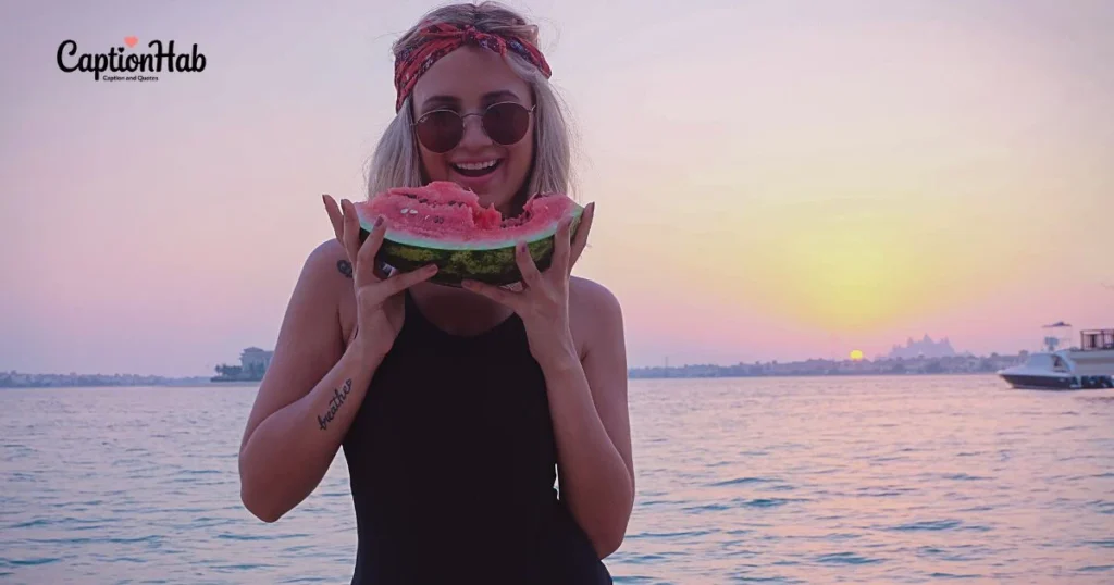 Watermelon Captions For Beach Days