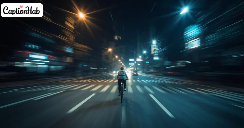 Night Cycling Captions