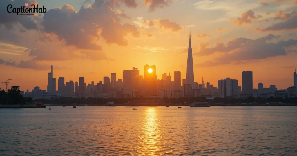 Sunset Captions For Famous Cities