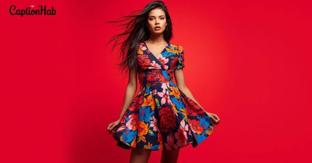 Bold Floral Dress