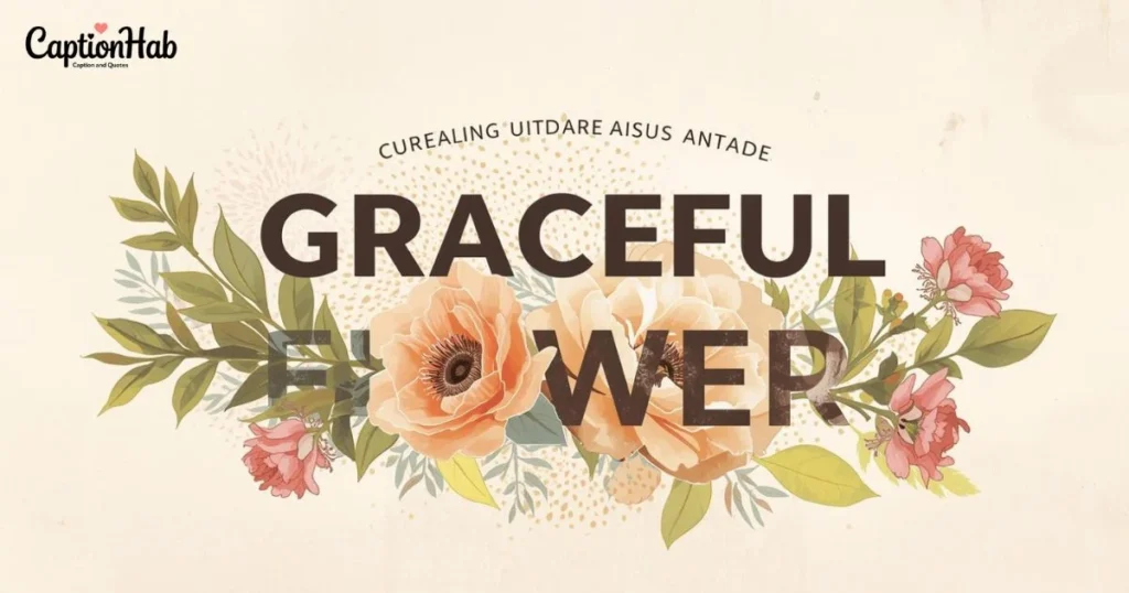 Graceful Flower Slogan