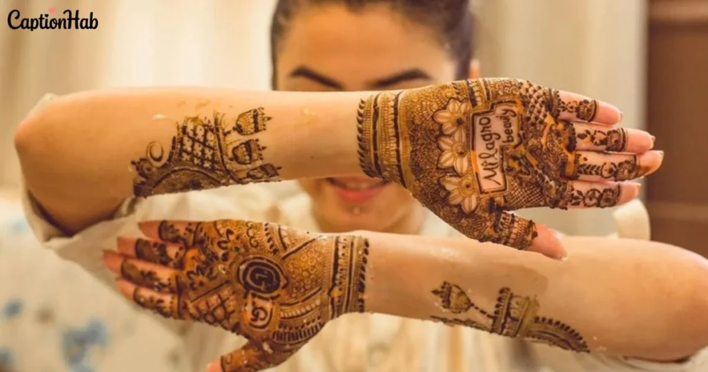 Romantic Mehndi Captions