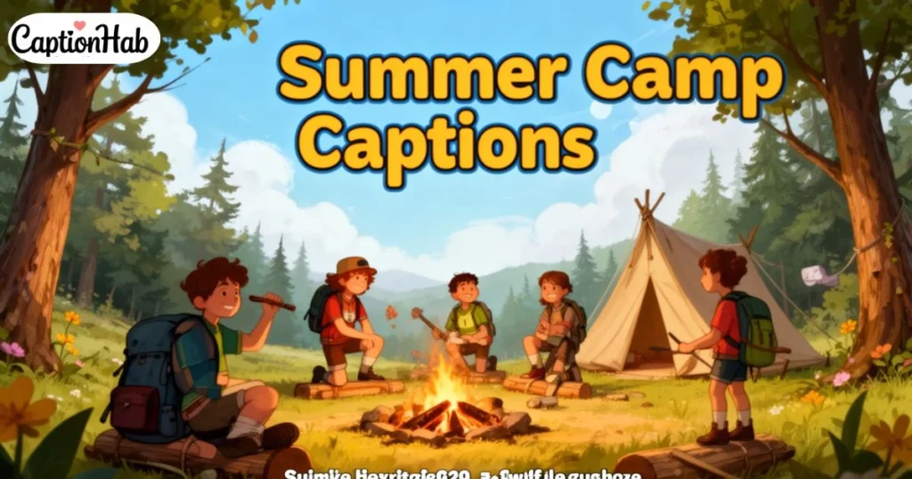 Summer Camp Captions