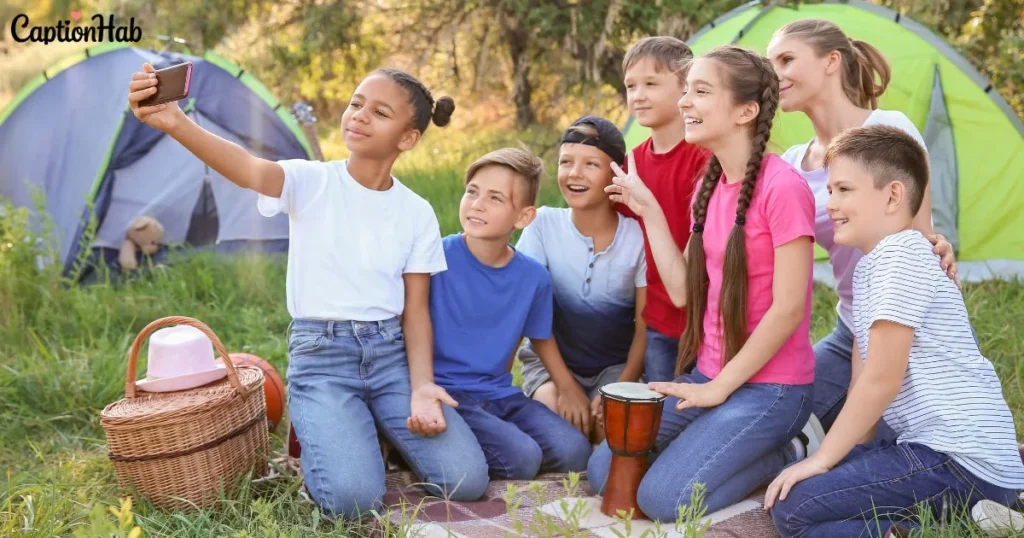Summer Camp Selfie Captions