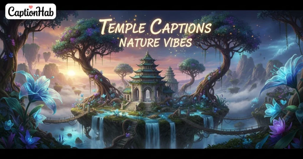 Temple Captions With Nature Vibes