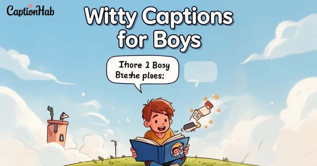 Witty Captions For Boys
