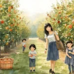 Apple Picking Captions