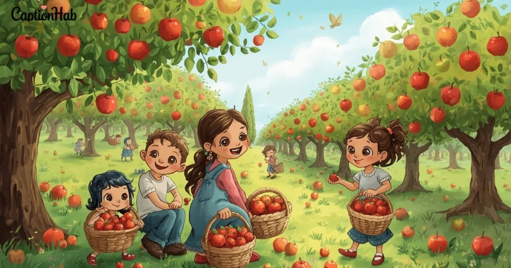 Family Apple Picking