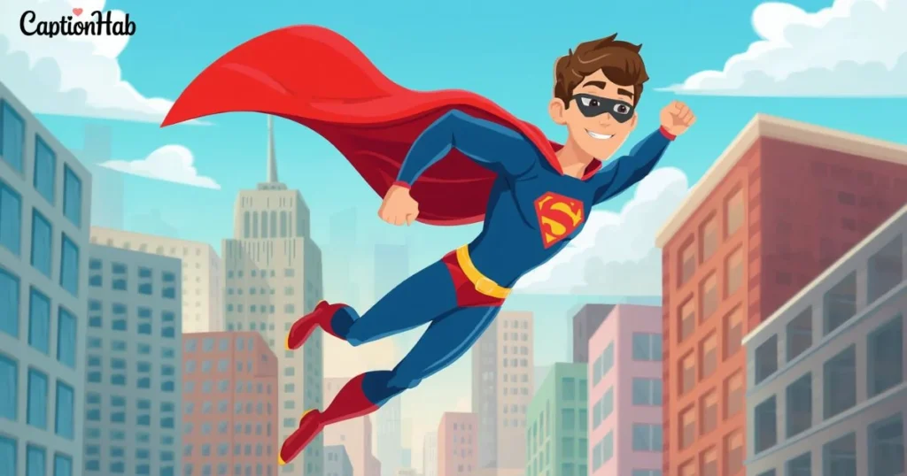 Superhero Captions For Kids
