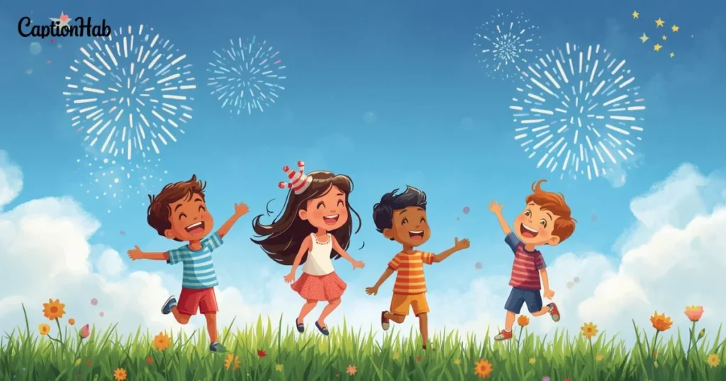 4th Of July Captions For Kids