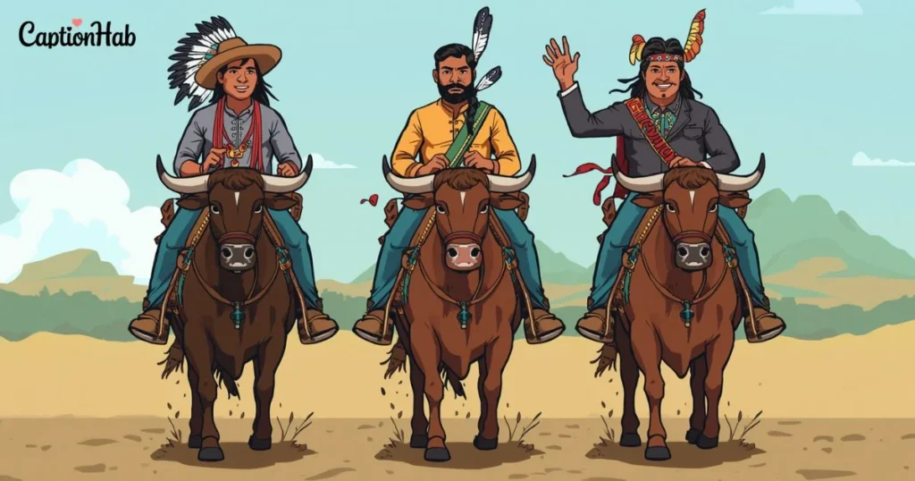 Bull Riding Captions With Friends