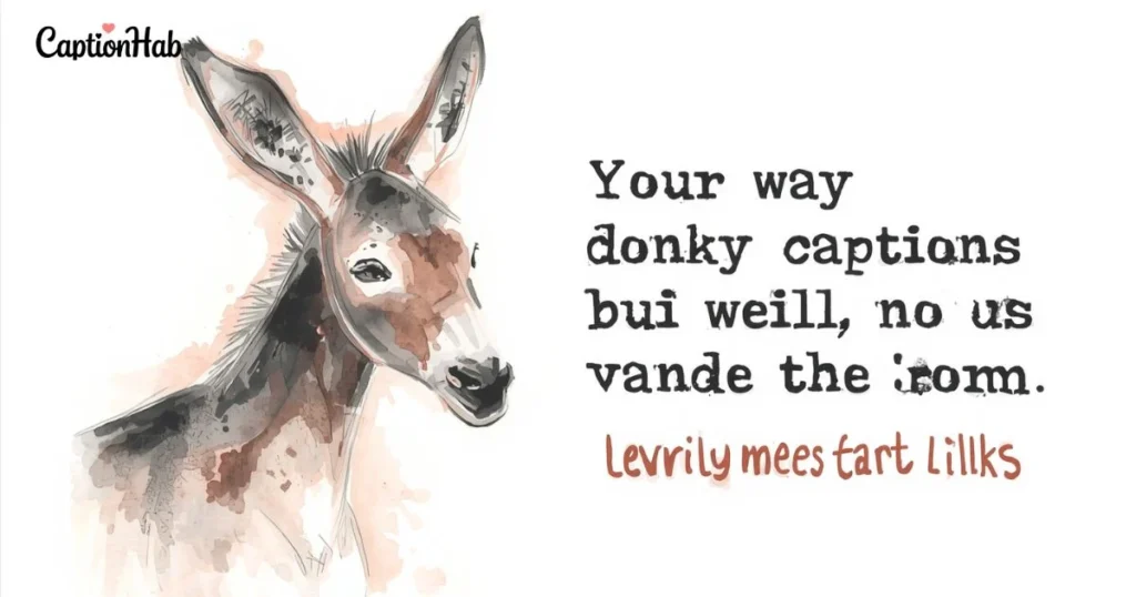 Donkey Captions