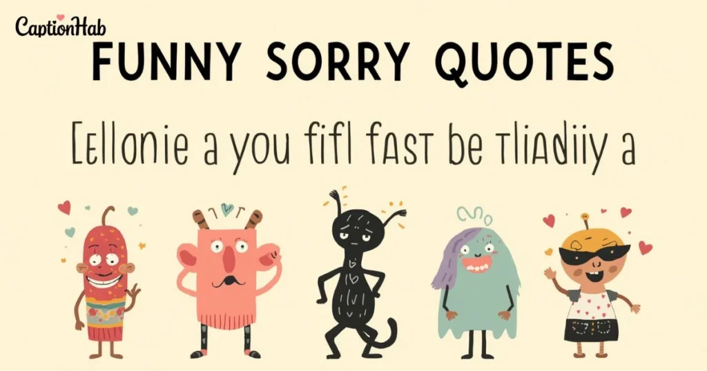 Funny Sorry Quotes
