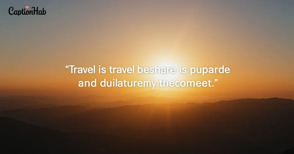 Travel Instagram Captions