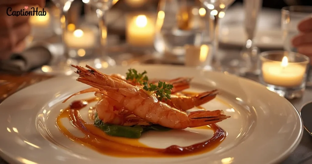 Luxury And Fine Dining Prawns