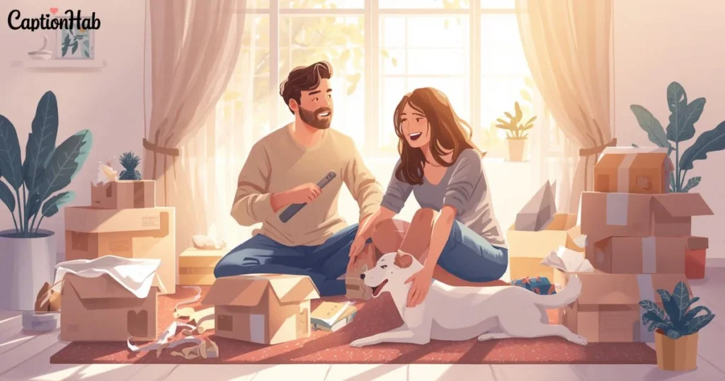 New Home Captions For Couples