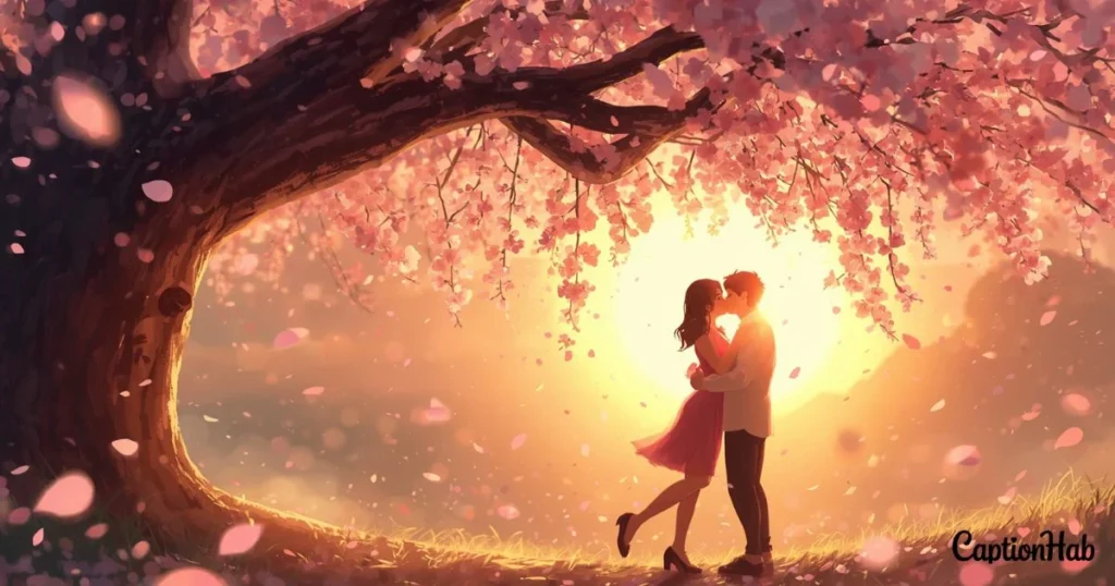 Romantic Imagery Captions