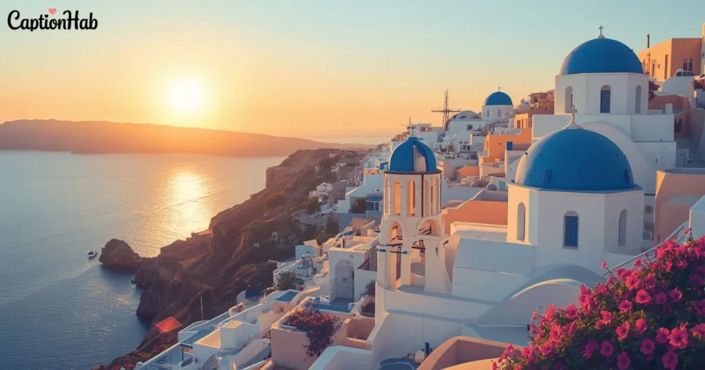 Santorini And Island Captions