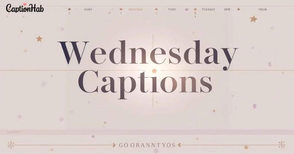 Wednesday Captions
