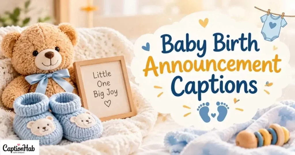 Baby Birth Announcement Caption