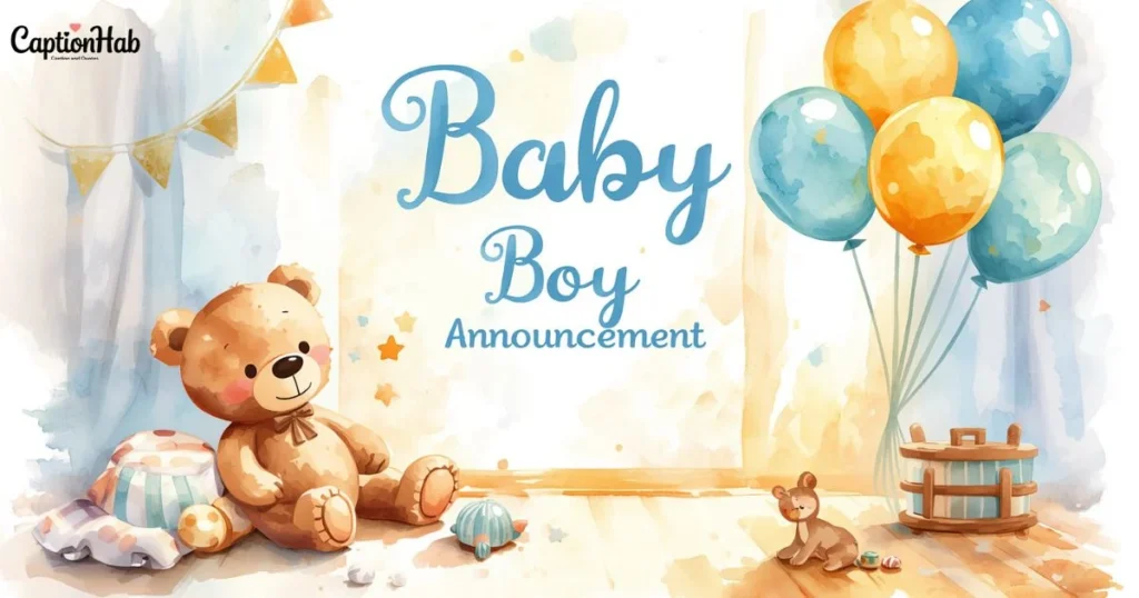 Baby Boy Announcement