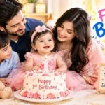 First Birthday Caption