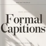 Formal Captions