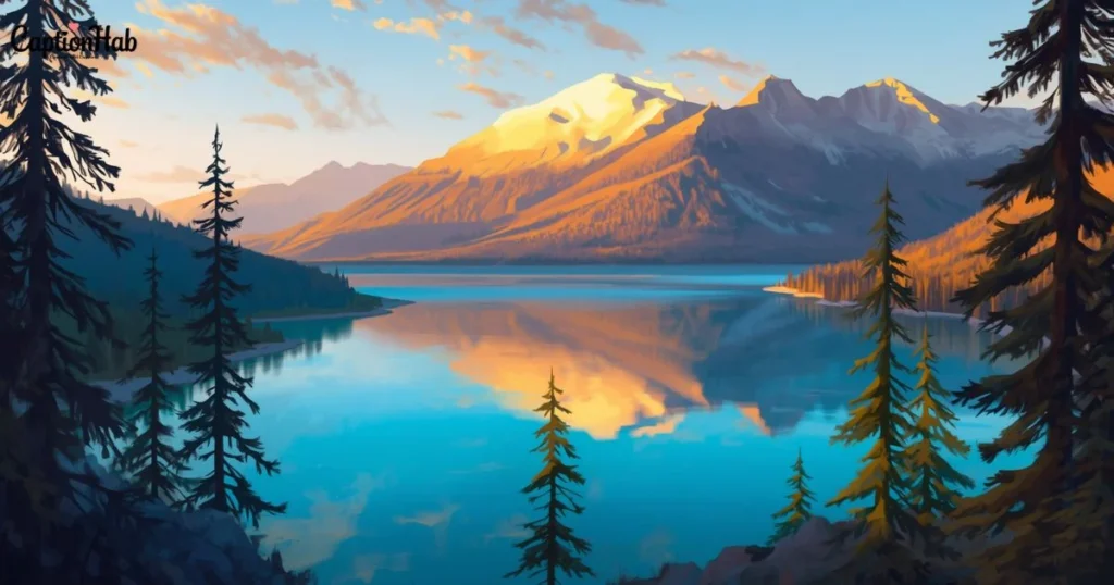 Lake And Mountain View