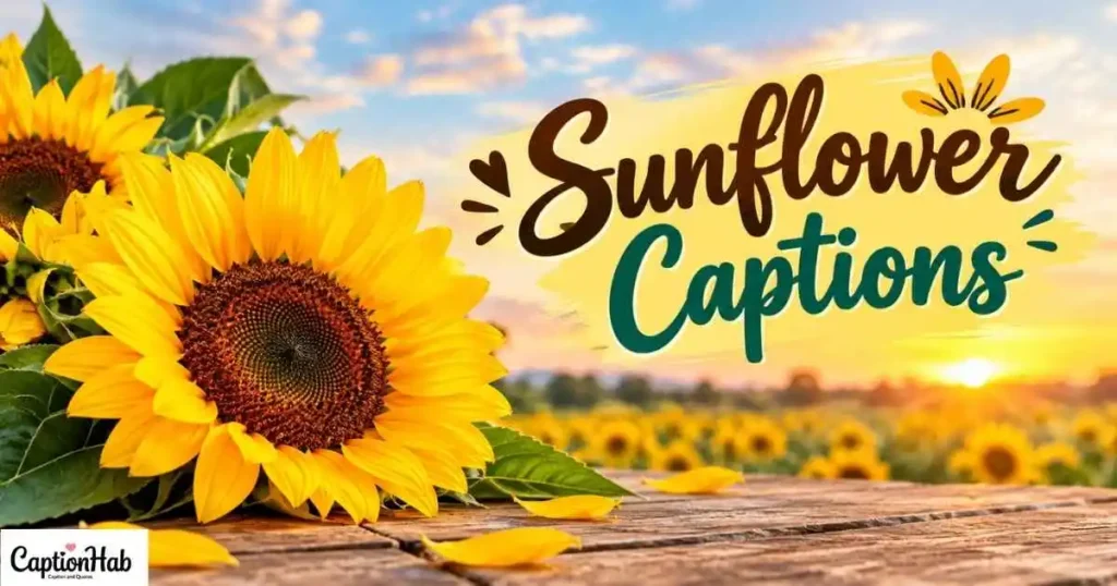 Sunflower Caption