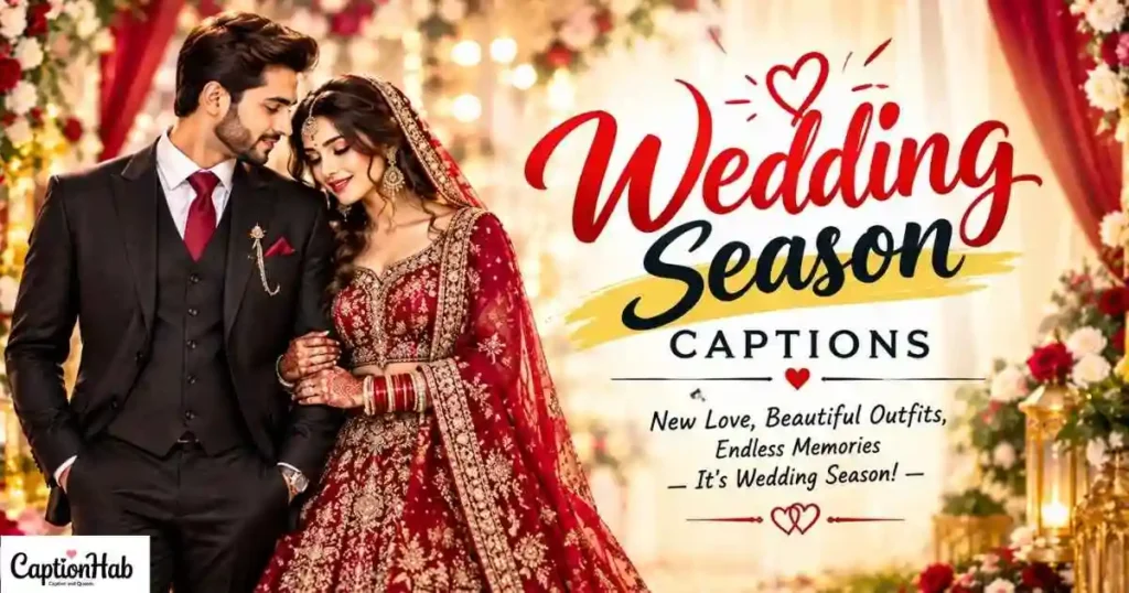 Wedding Season Caption