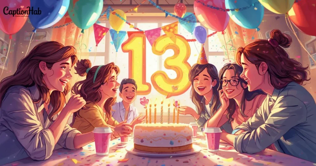 13th Birthday Captions