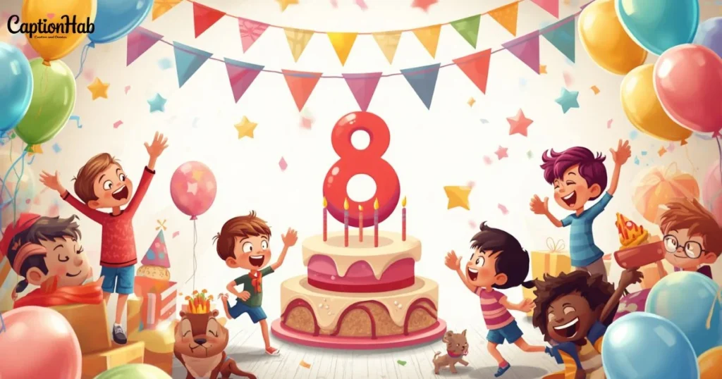 8th Birthday Captions