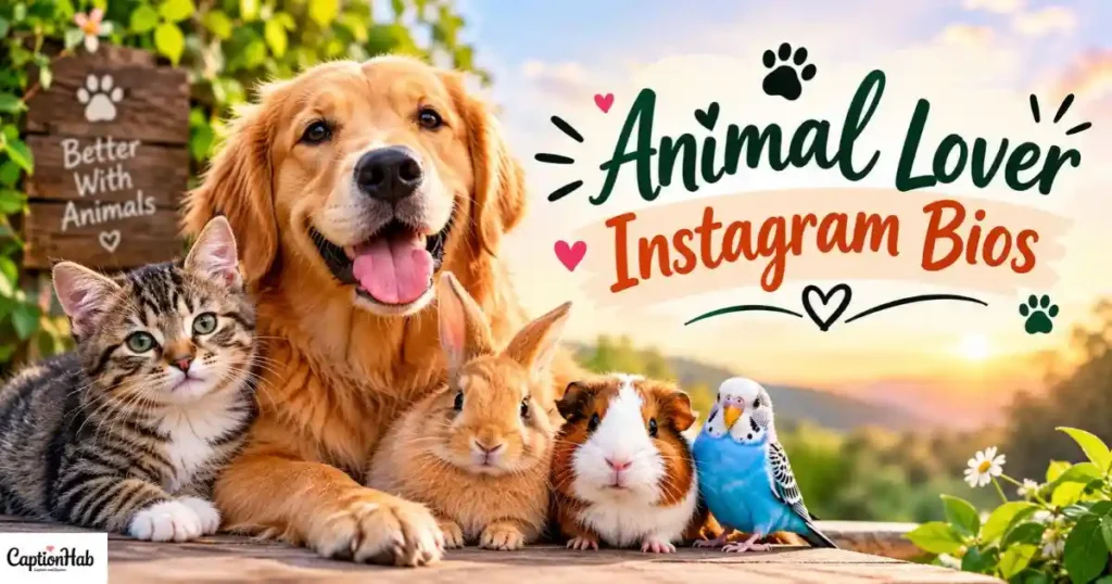 Animal Lover Instagram Bio
