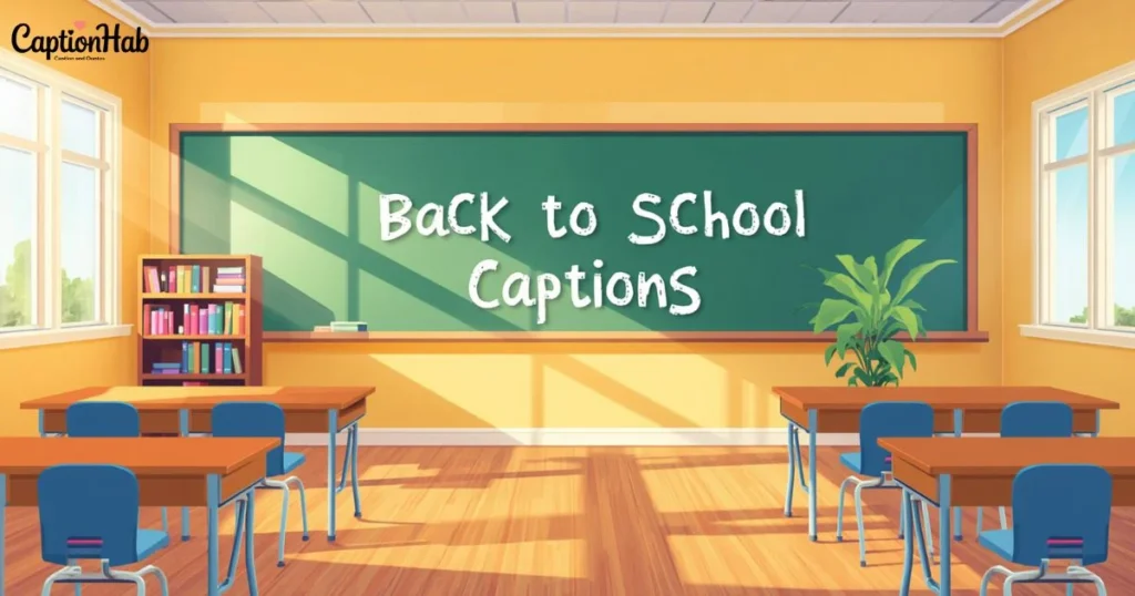 Back To School Captions