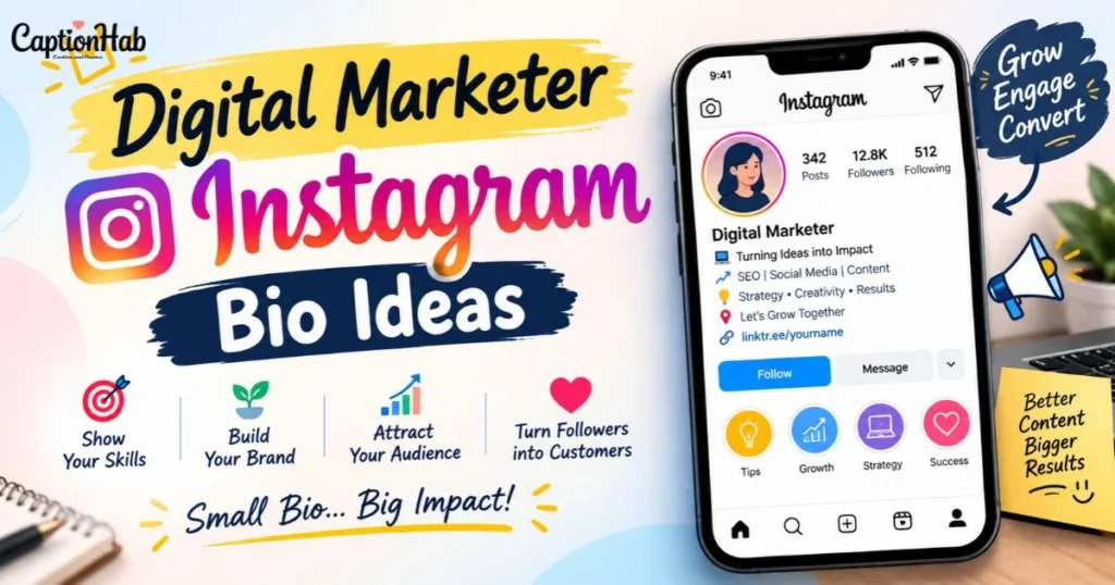 Digital Marketer Instagram Bio Ideas