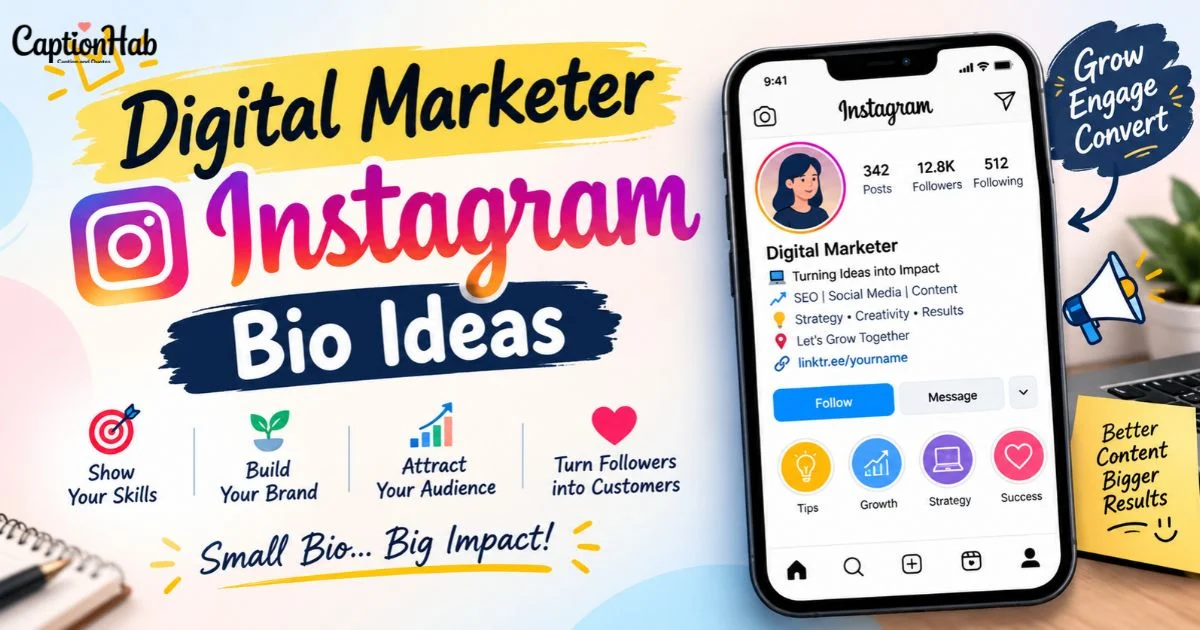 Digital Marketer Instagram Bio Ideas