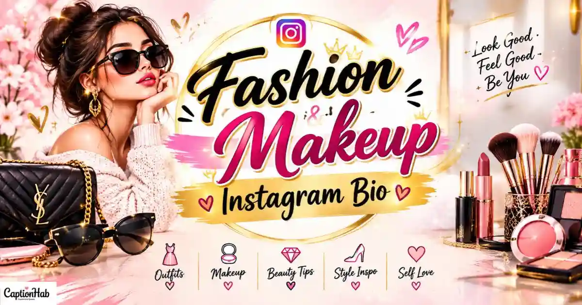 Fashion And Makeup Instagram Bio