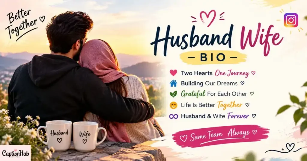 Husband Wife Bio For Instagram