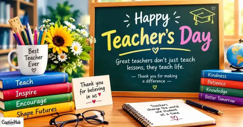 Inspirational Teacher Day Captions