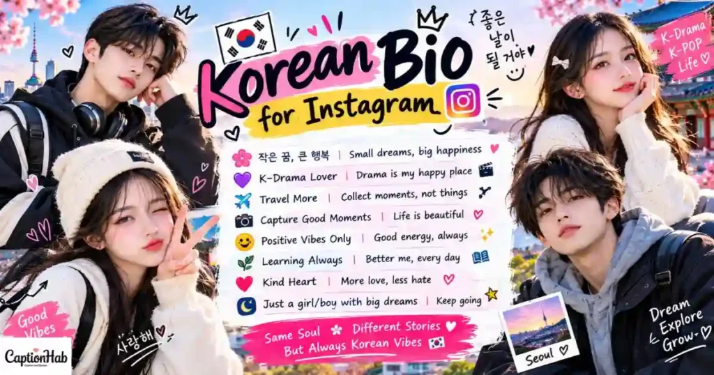 Korean Bio For Instagram