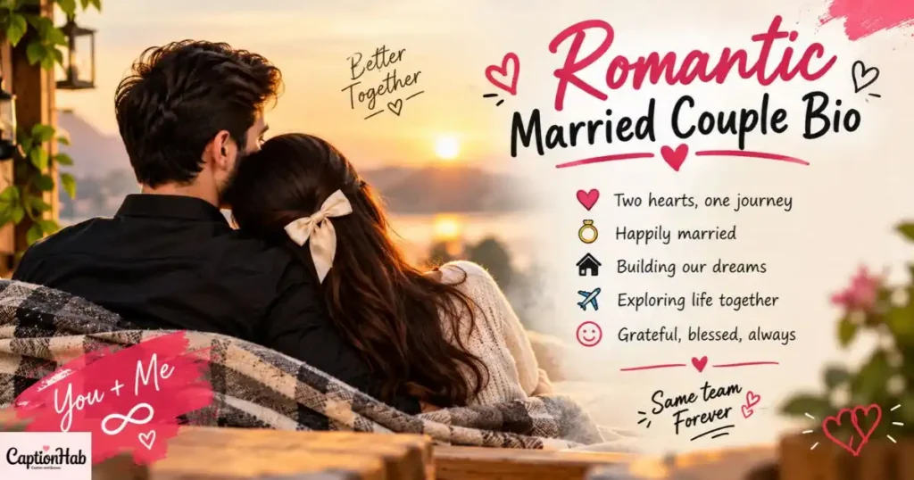 Romantic Married Couple Bio For Instagram