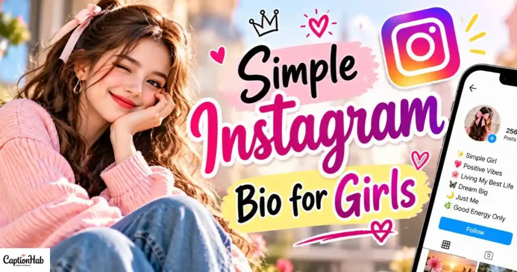 Simple Instagram Bio For Girls