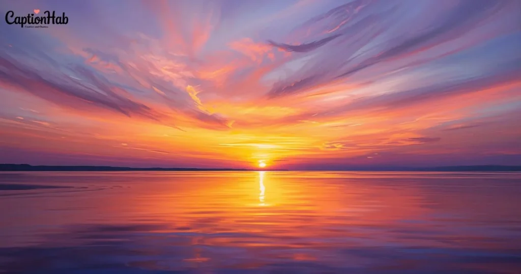 Sunset Over The Water