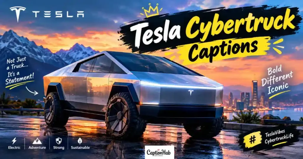 Tesla Cybertruck Captions