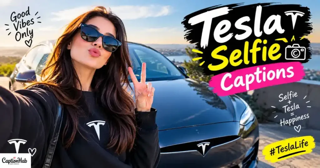 Tesla Selfie Captions