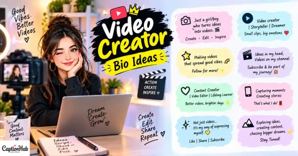 Video Creator Bio Ideas