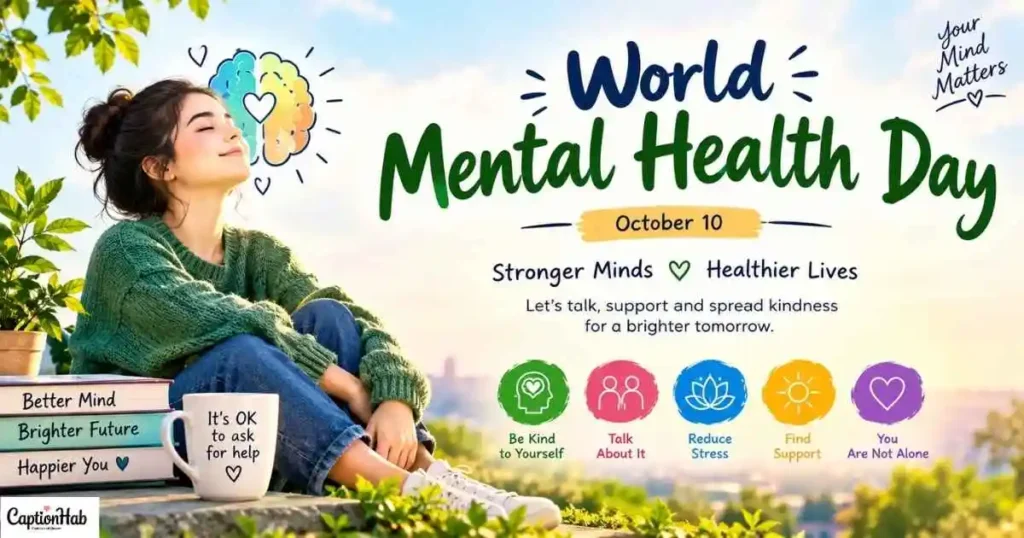 World Mental Health Day Captions